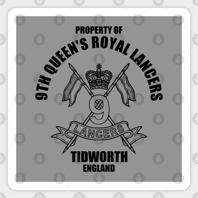 9th Queen's Royal Lancers Tidworth Sticker by TCP